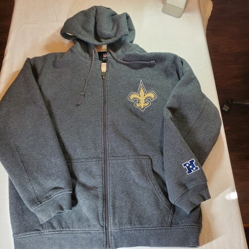 New Orleans Saints Hoodie Jacket- NFL Pro Line Size L